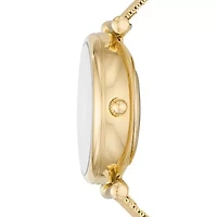 Carlie Automatic Gold-Tone Stainless Steel Mesh Watch