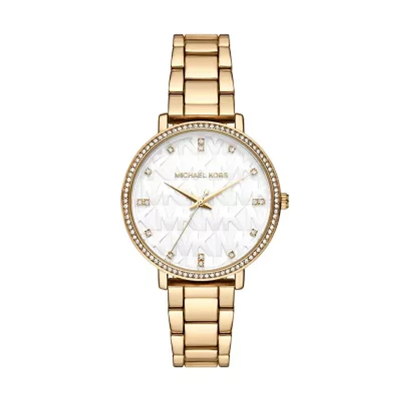 Pyper Three-Hand Gold-Tone Alloy Watch