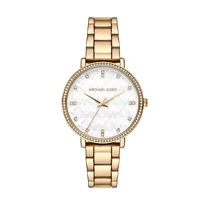 Pyper Three-Hand Gold-Tone Alloy Watch