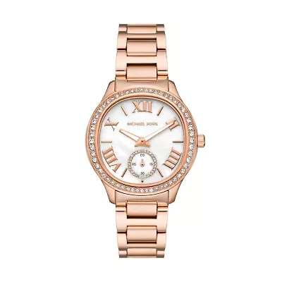 Sage Three-Hand Rose Gold-Tone Stainless Steel Watch