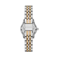 Lexington Three-Hand Two-Tone Stainless Steel Watch and Bracelets Gift Set