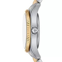 Lexington Three-Hand Two-Tone Stainless Steel Watch and Bracelets Gift Set