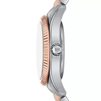Lexington Three-Hand Two-Tone Stainless Steel Watch and Bracelets Gift Set