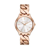 Runway Three-Hand Rose Gold-Tone Stainless Steel Watch