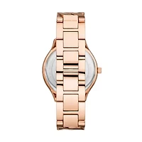 Runway Three-Hand Rose Gold-Tone Stainless Steel Watch
