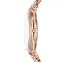 Runway Three-Hand Rose Gold-Tone Stainless Steel Watch
