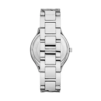 Runway Three-Hand Stainless Steel Watch
