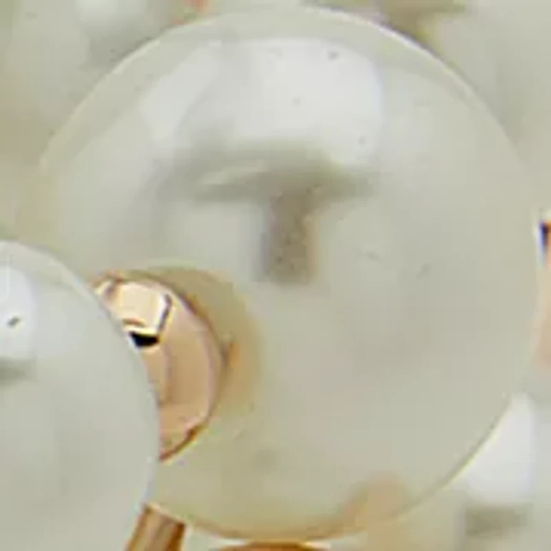 Cross Pendant Pearl Multirow Stretch Bracelet