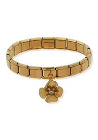 Flower Charm Stretch Bracelet