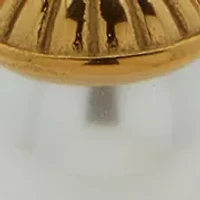  Pearl Fluted Charm Stretch Bracelet