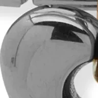  Puffy Heart Charm Two Tone Stretch Bracelet