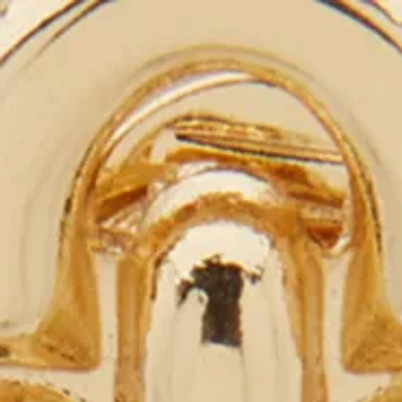 Gold Tone Connectable Linear Comfort Clip Earrings