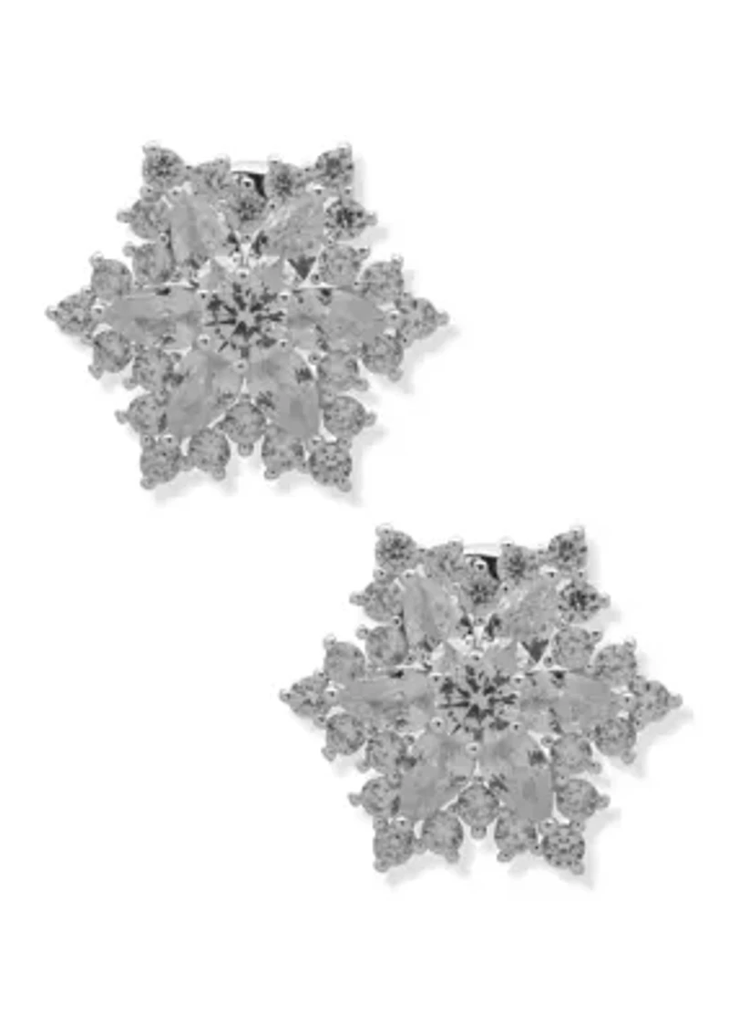 Snowflake Crystal Earrings