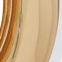 Multi Row Stone Metal Hoop Earrings