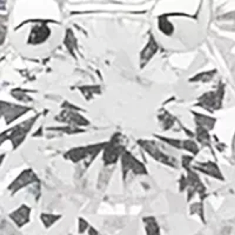 Silver Tone Crystal Snowflake Button Earrings