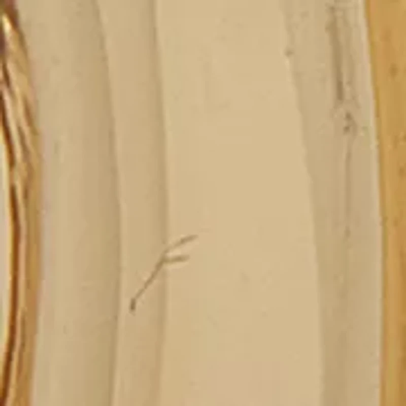 Gold Tone Criss Cross Button Earrings