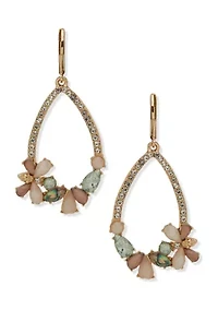 Gold Tone Multi Teardrop Bee Earrings