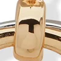 Two Tone Multirow Drop Earrings