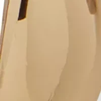 Puffed Open Dome Drop Earrings