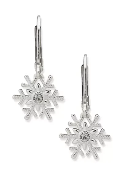 Snowflake Drop Earrings
