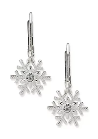 Snowflake Drop Earrings