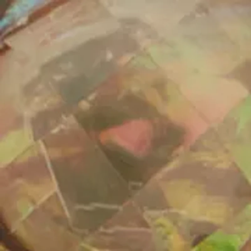 Multi Stone C Hoop Earrings