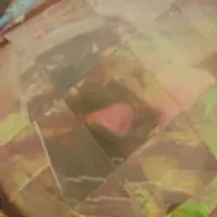 Multi Stone C Hoop Earrings