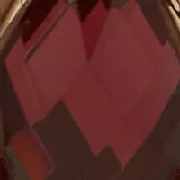 Teardrop Red Crystal Hoop Earrings