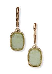 Cushion Stone Drop Earrings