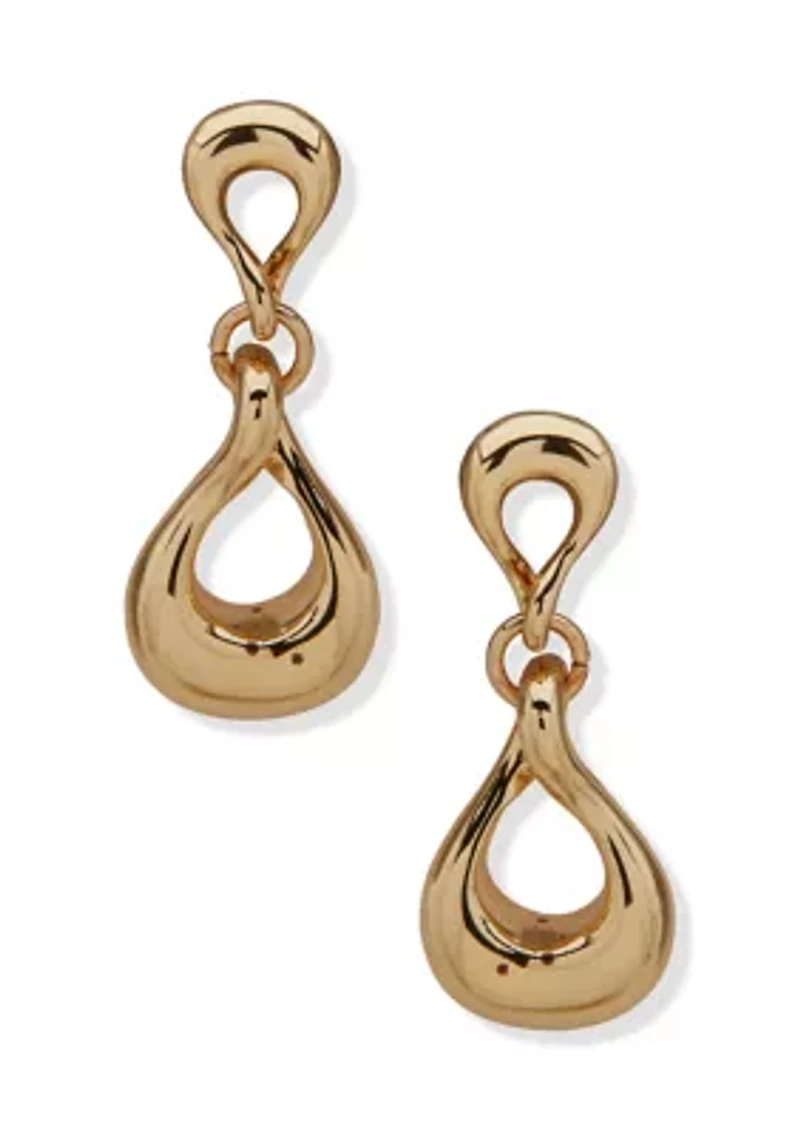Twisted Teardrop Drop Earrings