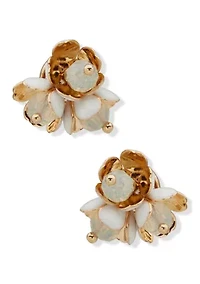 Flower Cluster Stud Earrings