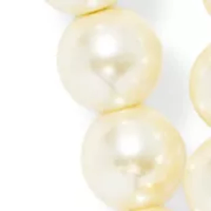 White Beaded Heart Pendant Necklace