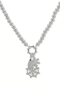 Snowflake Crystal Pendant Necklace