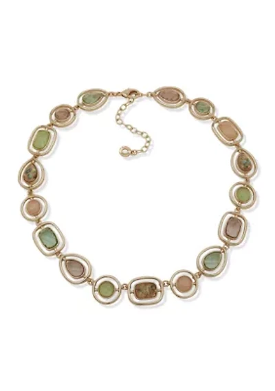 Multifaceted Stone Necklace