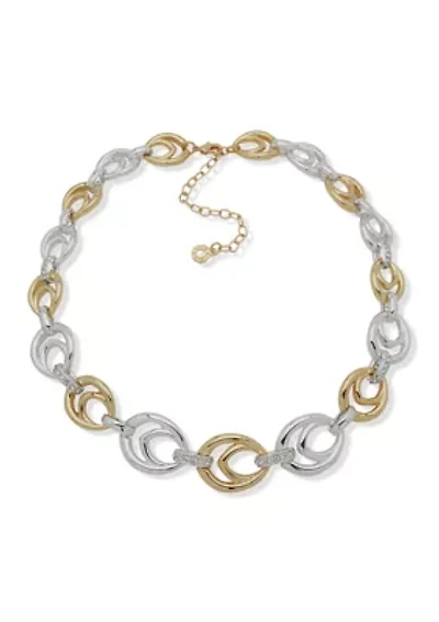 Crystal Open Link Necklace