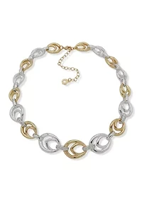 Crystal Open Link Necklace