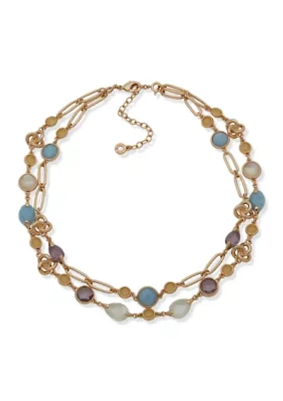  Stone Knot Multirow Necklace