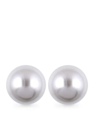 12-mm. Faux Pearl Studs
