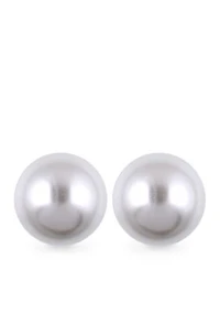 12-mm. Faux Pearl Studs