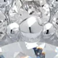 Silver Tone Crystal Clip Earrings