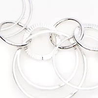 Silver Plated 32 Inch Open Link Necklace