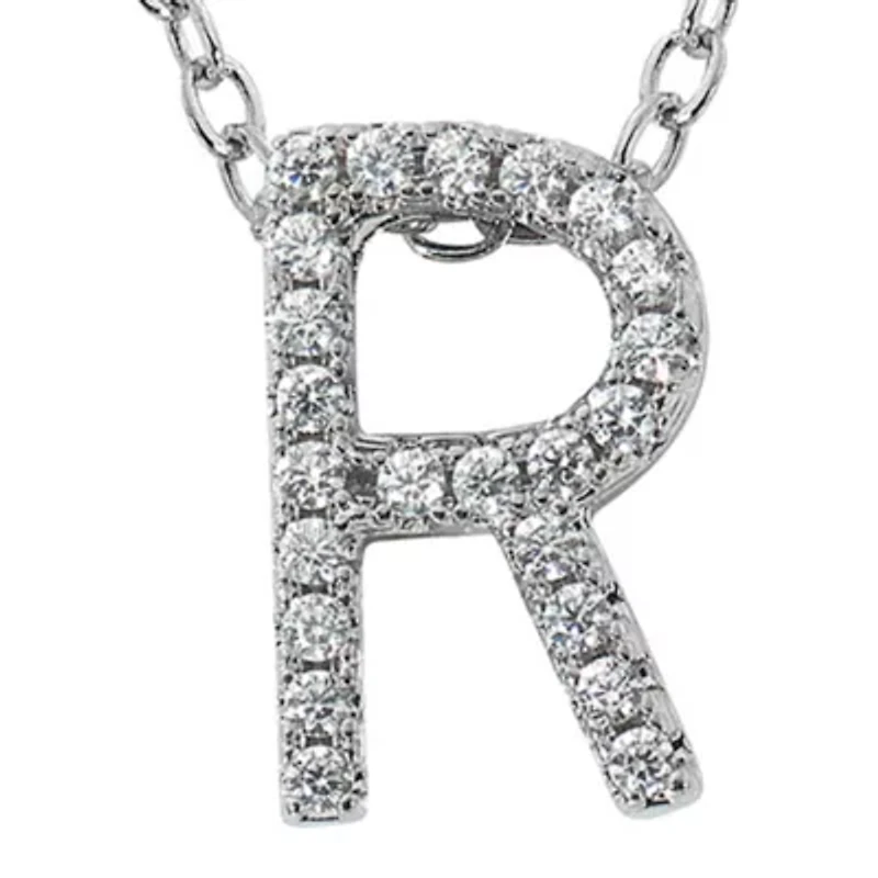 Boxed Initial Pendant Necklace and Earrings Set