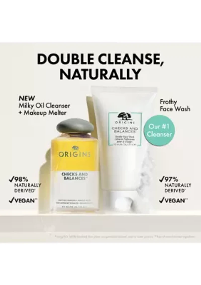 Checks and Balances™ Milky Oil Cleanser + Makeup Melter