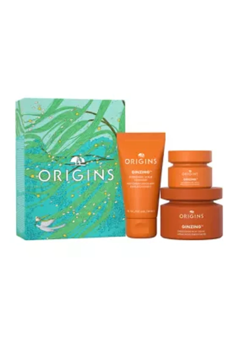 GinZing™ Glowing Essentials Cleanser & Moisturizer Gift Set - $83 Value!