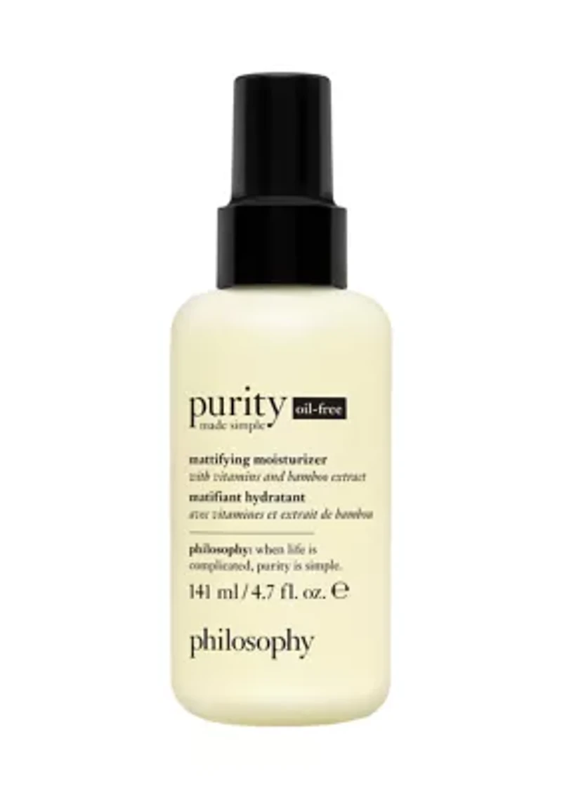 Purity Made Simple Oil-Free Mattifying Moisturizer with Vitamins and Bamboo Extract