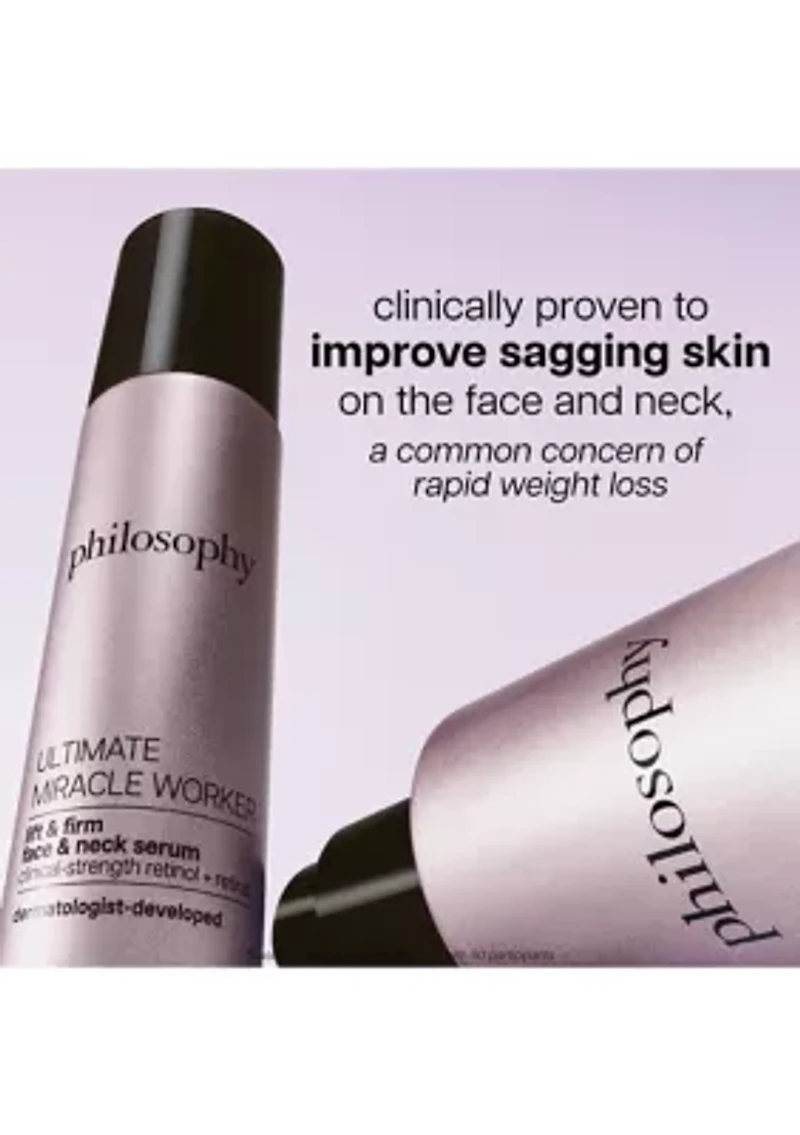 ultimate miracle worker lift & firm face & neck serum - 1.6 oz