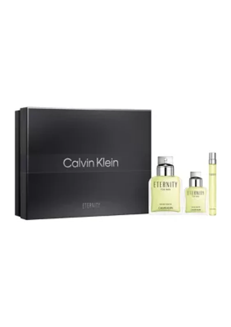 Eternity Eau de Toilette for Men Trio Gift Set - $213 Value!