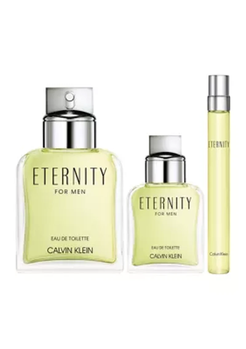 Eternity Eau de Toilette for Men Trio Gift Set - $213 Value!