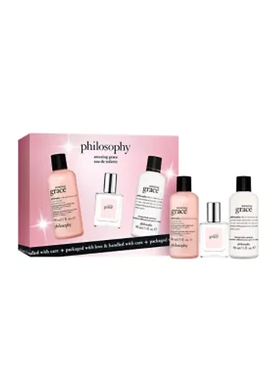  Amazing Grace Eau De Toilette Collection for Women Trio Gift Set 