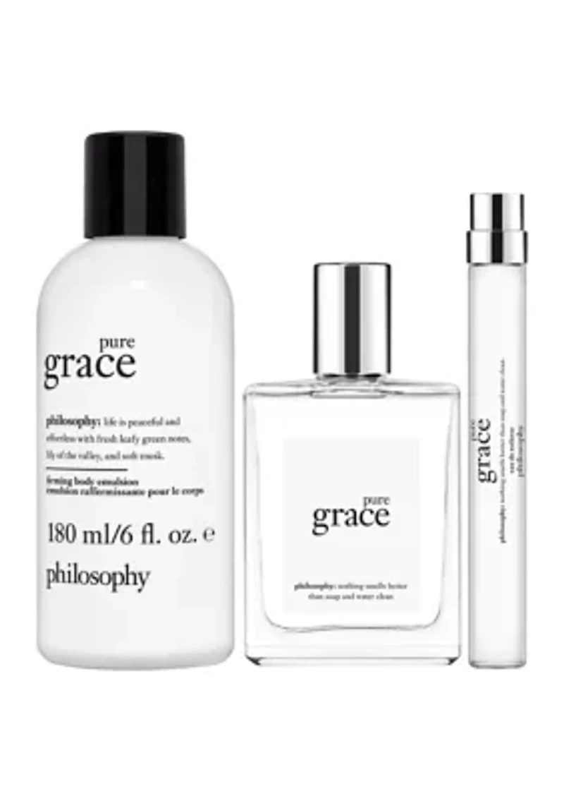 Pure Grace Eau de Toilette for Women Trio Gift Set